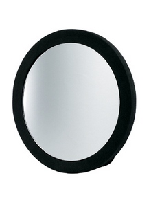 MR-9M22 Зеркало заднего вида DEWAL,полимер, черное, с ручкой  d 23,5 см