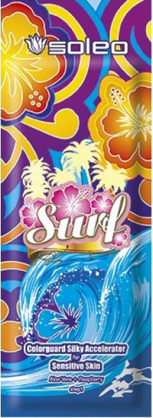 Surf SOLEO Ускоритель загара для чувствительной кожи с экстрактом малины, 15 мл