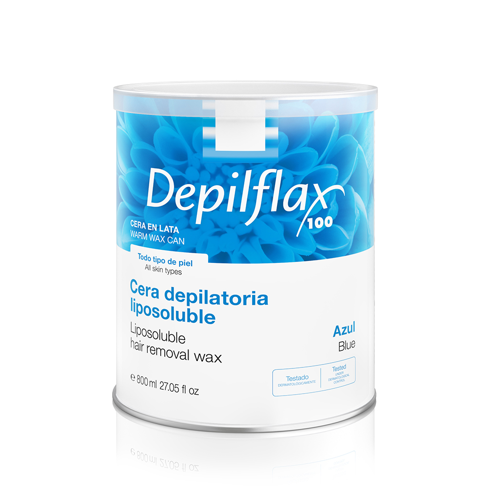 Depilflax Теплый воск в банке 800 мл. - Азуленовый