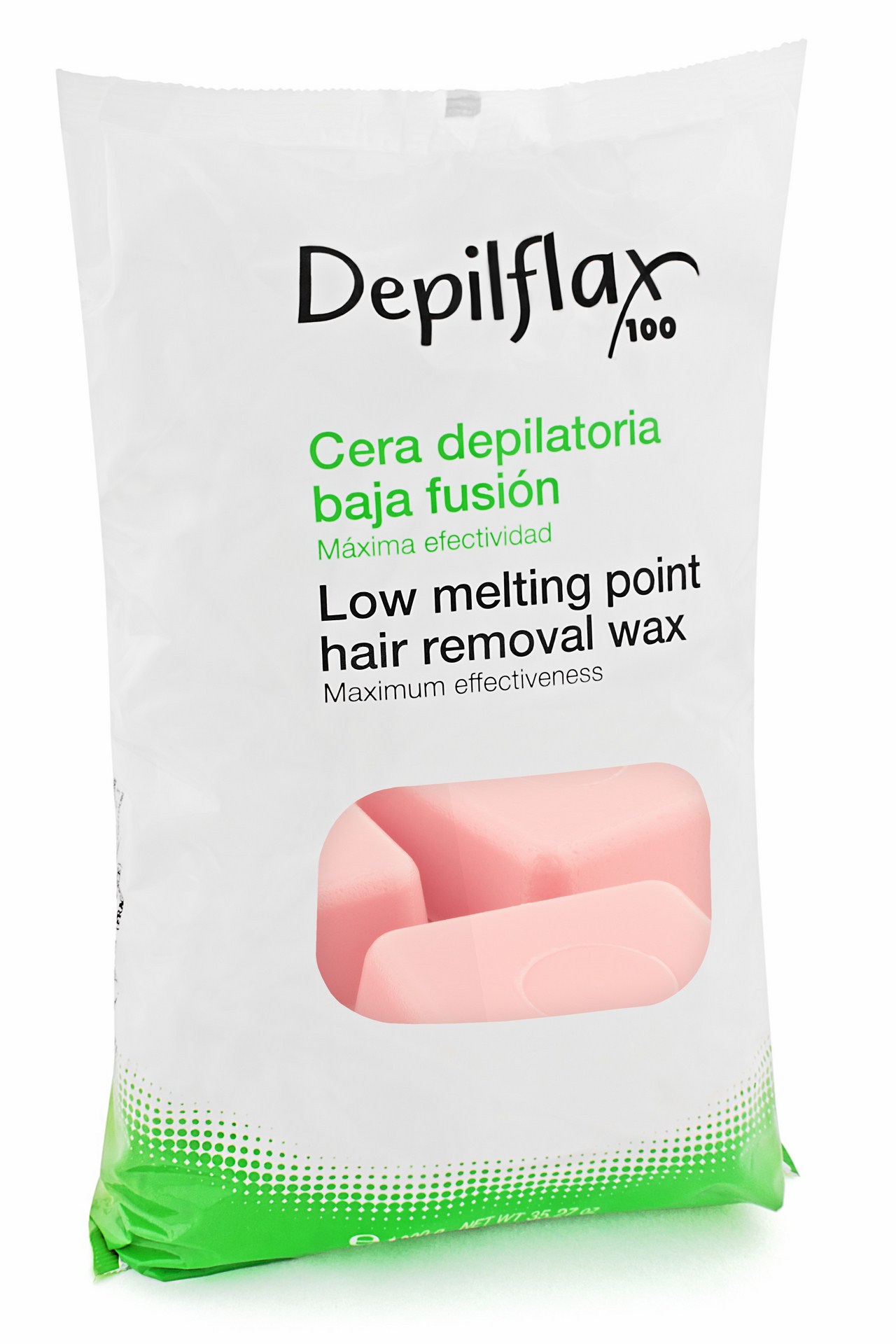 Горячий воск, цвет - Роза, 1 кг., Depilflax