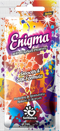 Крем для загара в солярии “Enigma” с протеинами йогурта и маслом грецкого ореха