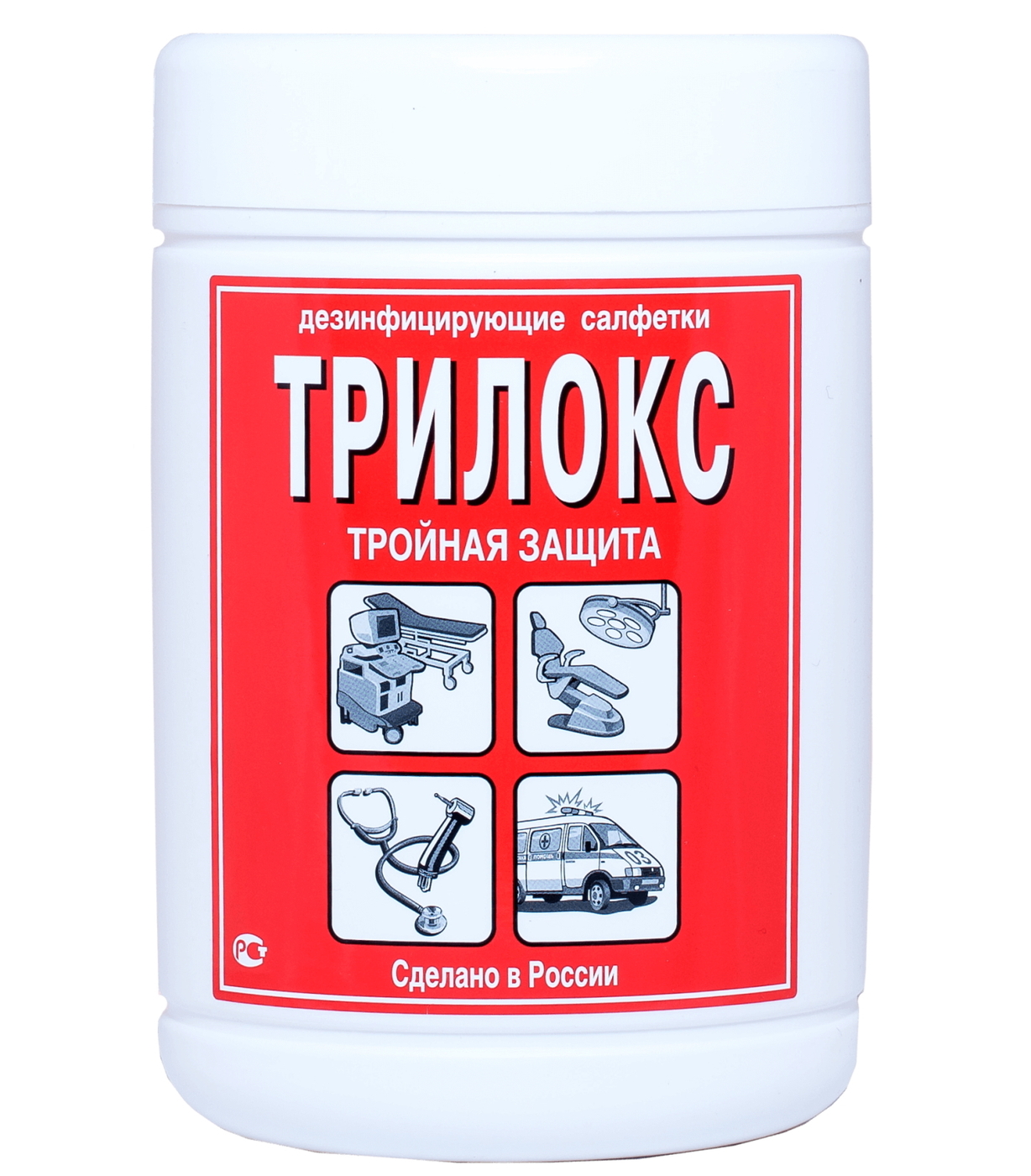 Дезинфицирующие салфетки "ТРИЛОКС" 90 шт (дезинфекция поверхностей)