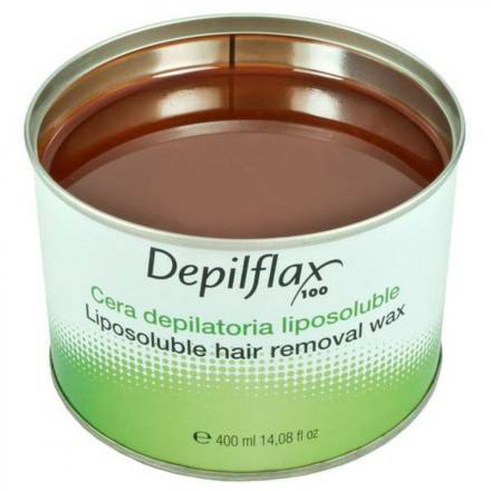 Воск в банке 400 мл Шоколадный, Depilflax